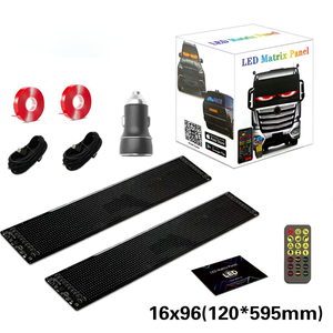 16*96 RGB LED mắt cho xe ô tô ma trận pixel Bảng điều chỉnh USB xe Màn hình hiển thị mới từ xa ứng dụng điều khiển mô hình linh hoạt mắt quỷ - Product Image 2