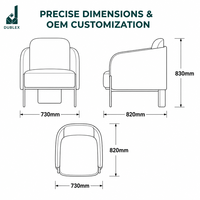 Fauteuil de direction ergonomique moderne, fauteuil de salon individuel, mobilier commercial pour réception et salle d'attente