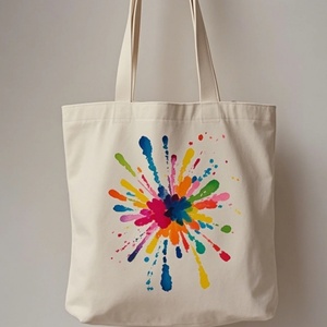 Sac bandoulière et sac fourre-tout en sergé de coton réutilisable, durable et de haute qualité, avec logo personnalisé, couleurs personnalisables, pour une utilisation décontractée toute saison - Product Image 2