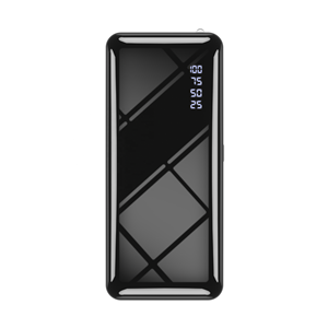 미러 20000mah 전원 은행 블랙 블루 빠른 충전 외부 배터리 팩 LCD 휴대용 휴대 전화 충전기 Powerbank 20000mah - Product Image 2