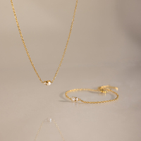 Collier pendentif classique en perles et zirconias J&D Jewelry pour femmes, en acier inoxydable plaqué or 18 carats, chaîne O, bijoux imperméables, cadeau
