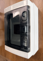 Boîtier de distribution ABS étanche 4 voies HA IP65 pour extérieur, boîtier de disjoncteur MCB 16A 230V