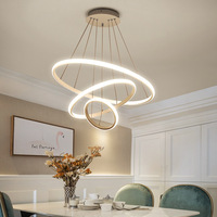 Lustre LED en gros pour chambre et salon, suspension en cristal moderne dorée