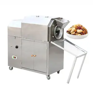 Hoge Capaciteit Cacao Bonen Drum Koffiebrander Machine Industriële Koffiebranderij Machines