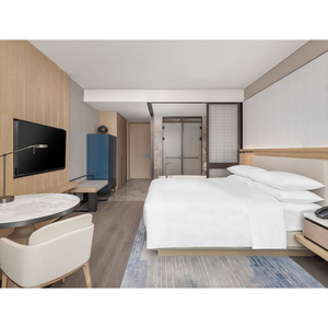 ชุดเฟอร์นิเจอร์ห้องนอนโรงแรมไม้เนื้อแข็งแบบมินิมอลสำหรับพื้นที่โรงแรมทันสมัยจากกวางโจว - Product Image 5