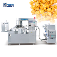 Machine à pop-corn à gaz industrielle automatique Ligne de production de pop-corn à induction électrique en forme de boule Ligne de production de pop-corn