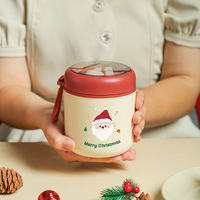 Lonchera Infantil Portátil con Recipiente para Alimentos de Acero Inoxidable 304, Contenedor de Sopa al Vacío, Bolsa Aislante con Cuchara de Plástico