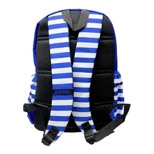 Zaino impermeabile alla moda Nicksclub da 30 litri in nylon a righe per ragazze, stile urbano e scolastico - Product Image 4