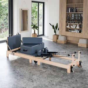Tùy chỉnh gỗ sồi gấp Pilates gỗ có thể gập lại Cải Cách Pilates dễ dàng để di chuyển cho nhà máy tập thể dục - Product Image 1