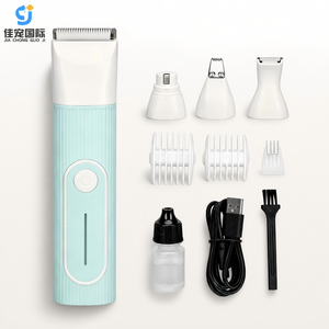 Tondeuse à poils pour animaux de compagnie 4-en-1 de luxe, rechargeable, portable, silencieuse, avec coupe-griffes et lime à ongles en céramique, 3 peignes limiteurs - Product Image 1