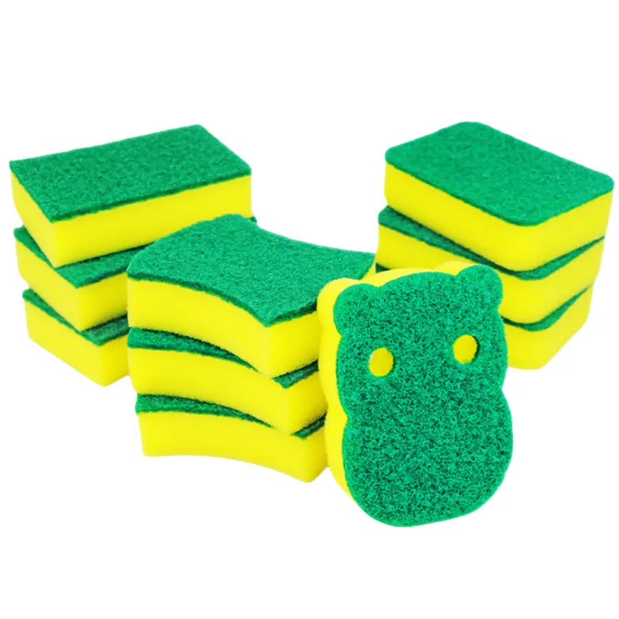 Eco Non-scratch Dish Scrub Sponges For Cleaning Scouring Pad Dishwashing Cleaning Sponges Kitchen Sponges