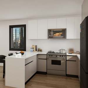 SANTOPOVA Modern Handle-less Kitchen Cabinets Integrated Storage & Soft-Close Mechanism - Product Image 1