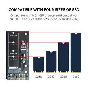 Scheda adattatore di espansione del convertitore NGFF SDD da SATA3.0 a <span class=keywords><strong>M</strong></span>.2 B & <span class=keywords><strong>M</strong></span> per Computer Desktop - Product Image 3