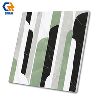 Carreaux de porcelaine polie effet marbre veiné or, texture pierre carrée 80x80cm, antidérapants, antibactériens, résistants aux acides, épaisseur 10mm