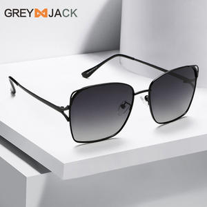 Lunettes de soleil polarisées Greyjack pour femme, monture métallique, verres TAC, protection UV400, mode, protection solaire, voyage, conduite, fête - Product Image 5