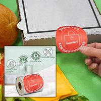 Autocollants adhésifs en cuivre les plus populaires pour emballages alimentaires à emporter, étiquettes personnalisées pour gobelets de thé au lait, résistantes à l'eau et à gratter