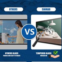 Monitor Táctil Sinmar de 10 13 15 19 21.5 27 32 43 55 Pulgadas con Pantalla Capacitiva Interactiva para Montaje en Pared