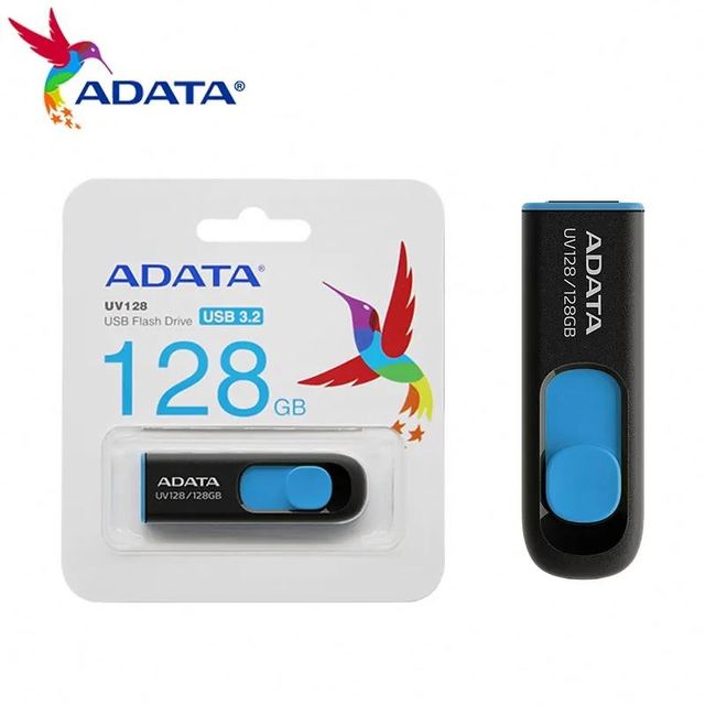 Original Adata Uv128 Usb Flash Drive 16gb 32gb Pen Drive 64gb 128gb High Speed Usb 3.2 Gen 1 Pendrives Memory Stick Usb Disk