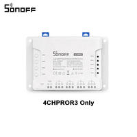 Sonoff 4CH Pro R3 10A /4 gang interrupteur de lumière Wifi Smart Switch 433 MHZ RF Télécommande Wifi Lumières Commutateur Prend En Charge 4 Appareils Fonctionne avec