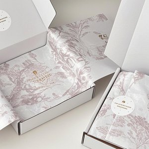 Soft Pastel Tissue <strong>Paper</strong> With Custom Printing For Delicate Garment Wrapping - Product Image 2