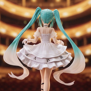 Figura de Anime de PVC y ABS de Miku Wonderland con Vestido Blanco de <span class=keywords><strong>Cenicienta</strong></span>, Licenciada Oficialmente, Regalos para Coleccionistas, Embalaje <span class=keywords><strong>Original</strong></span>, Venta al por Mayor - Product Image 3