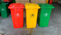 Poubelle en plastique poubelle 65 gallons poubelle 240l pour ramasser les ordures