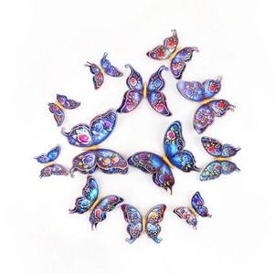 12 Pegatinas de Mariposas 3D Simuladas de Doble Capa, Decoración Creativa para el Hogar, Pegatinas de Pared para Habitación Infantil, Pegatinas de Pared 3D - Product Image 5