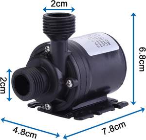 HSEAMLL DC 12V <span class=keywords><strong>Pompe</strong></span> à Eau Submersible 800L/HR <span class=keywords><strong>Pompe</strong></span> Amphibie pour Circulation d'Eau 5M Fontaine Solaire <span class=keywords><strong>Piscine</strong></span> Aquarium - Product Image 3