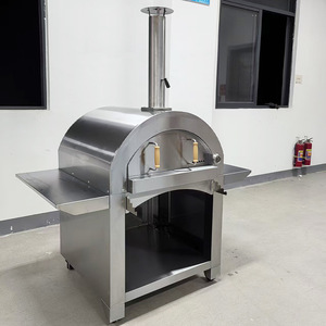 Four à <span class=keywords><strong>pizza</strong></span> italien portable et pliable en acier inoxydable pour cour extérieure, gril à charbon et bois, four à viande braisée et rôtie - Product Image 1