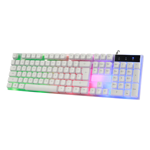 Nhà máy phù hợp dịch vụ <span class=keywords><strong>USB</strong></span> có dây chơi Game bàn phím 104 phím Ergonomic nhiều màu LED Backlit chơi game Bàn phím Kit cho game thủ - Product Image 2