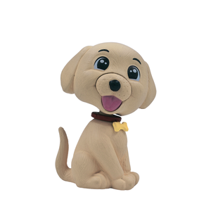 Beige Dog Bobblehead Dashboard Figurine Cute Animal Car Dashboard Decoration Resin <b>Toy</b> for Office <b>Desk</b> Home Decor Gift - Product Image 1