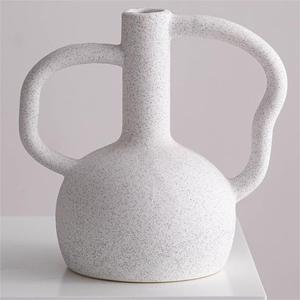 Vase en céramique minimaliste de style nordique, finition mate, pour salon, entrée, décoration de fleurs séchées ou fraîches - Product Image 6