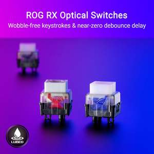 สำหรับ ROG Strix scope II 96 RX คีย์บอร์ดสำหรับเล่นเกมออปติคอลไร้สาย96เปอร์เซ็นต์การเชื่อมต่อ Tri โหมดเต็มขนาด RGB backlighting - Product Image 3