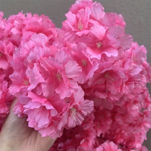 Cành hoa anh đào nhân tạo chất lượng cao L-320, hoa anh đào màu hồng dùng trang trí bàn cưới - Product Image 5