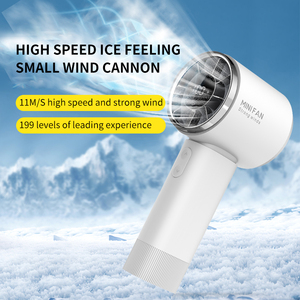 พัดลมระบายความร้อนพลังสูง5000mAh แบบพกพาชาร์จไฟได้พัดลมเทอร์โบพกพากลางแจ้ง - Product Image 2