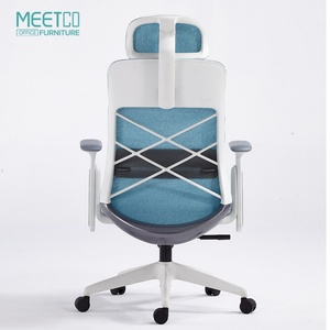 Chaise de bureau ergonomique moderne avec accoudoirs confortables, pivotante, en maille, réglable, avec soutien lombaire - Product Image 3