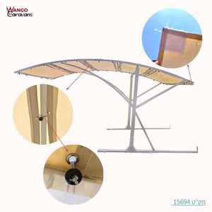 หลังคาโรงรถคุณภาพสูง <span class=keywords><strong>QIA</strong></span> HE LC-2 สำหรับกลางแจ้ง ทำจาก PVC พร้อมโครงเหล็ก กันน้ำ ปรับแต่งสีได้ ทนทาน ใช้เป็นหลังคาคลุมรถ - Product Image 2