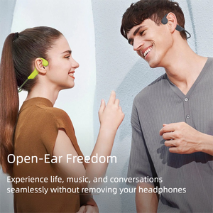 عرض رائع الرياضة لأرخص سماعة رأس لاسلكية تعمل بالبلوتوث مع مؤشر بطارية LED IPX5 سماعات أذن مفتوحة توصيل عظمي - Product Image 3