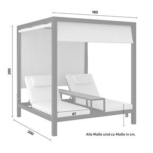 Hotel Jardín Piscina Daybed Muebles de exterior Tumbona Cama de sol Tienda de campaña con marco de aluminio Cama con dosel - Product Image 6