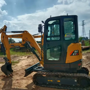 Envío rápido usado Shan Tui SE27SR SE17SR Mini bomba de motor de Excavadora hidráulica sobre orugas bajas horas de trabajo (0-2000) 2.7TON - Product Image 6