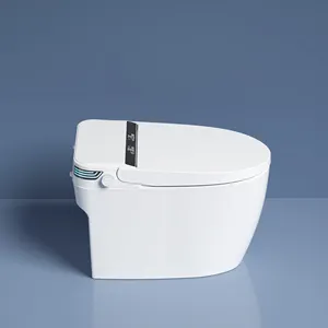 Forma Moderna Azul Branco WC De Cor Smart Bowl Water Saving Porcelain WC