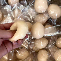 Jouets anti-stress en forme d'œuf de fruits, blocs de construction croustillants, simulation réaliste, vente en gros