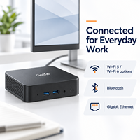 Harga Pabrik Core I3 6100U 8 16GB 256 512GB Dual HD-MI Gigabit Ethernet Win10/11 Mini PC Gaming PC Desktop Kecil untuk Rapat