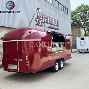 Remolque de Comida Rápida de Acero Inoxidable de Buena Calidad, Cocina Móvil para Barbacoa, Totalmente Equipado, Estándar de EE. UU. y Europa, Camión de Comida Completo para Snacks - Product Image 2