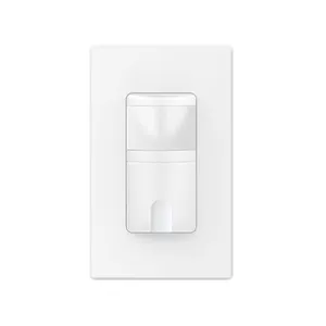 US standard wall mounted no neutral automatic auto on off 3 way occupancy led pir sensor light switch