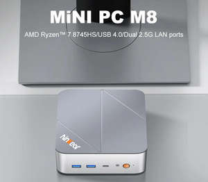 Mini PC Ninkear M8 de Alta Eficiencia con Windows 11 Pro para Juegos y Oficina, AMD Ryzen 7 8745HS, 16GB DDR5, 1TB PCIE3.0 SSD, Pantalla 4K - Product Image 1