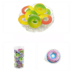 Novedad en forma de donut, caramelos de gelatina recubiertos de azúcar, caramelo de mascar con sabor a fruta - Product Image 5