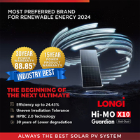 Panneaux solaires Longi Hi-MO X10 640W 645W 650W 655W 660W 665W 670W à prix de gros, garantie 30 ans pour toitures d'usines industrielles