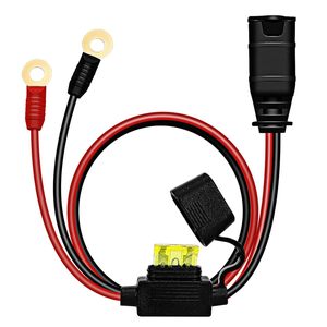 Adaptador de Corriente para Batería de Coche con Portafusibles, Terminales de Anillo, Cableado Automotriz de 12V, Aislamiento de PVC con Núcleo de Cobre de 300 mm - Product Image 1