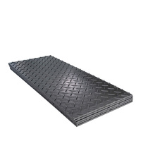 Tapis de protection au sol en plastique résistant à la compression pour fondations d'équipements de pieutage et chantiers